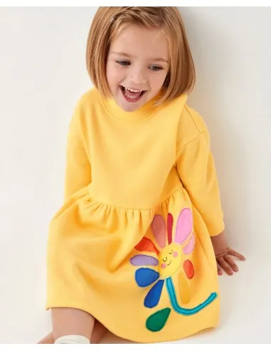 Abbigliamento per bambini Autunno Nuovo abito a maniche lunghe in maglia