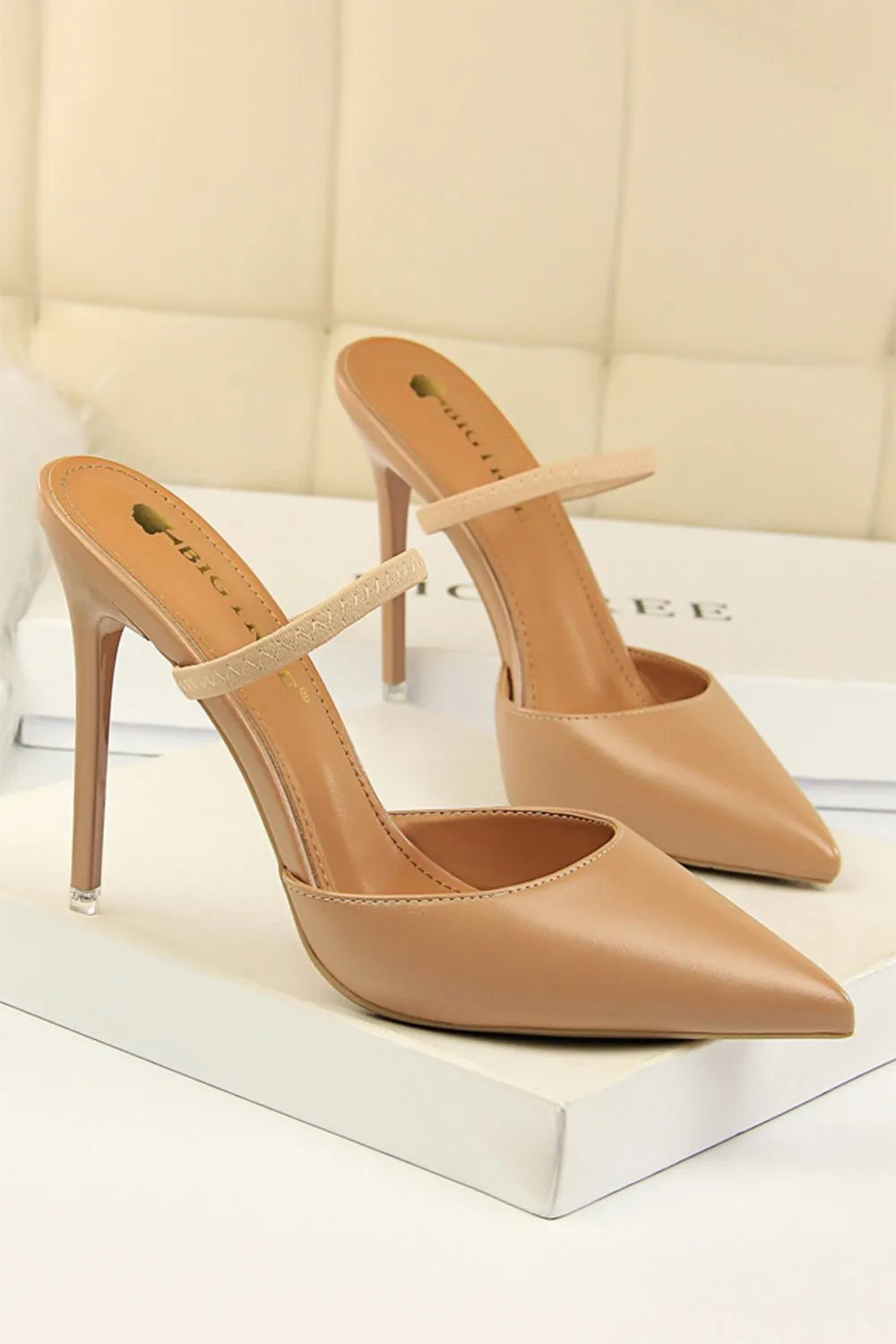 Albicocca Stiletto Tacchi a punta
