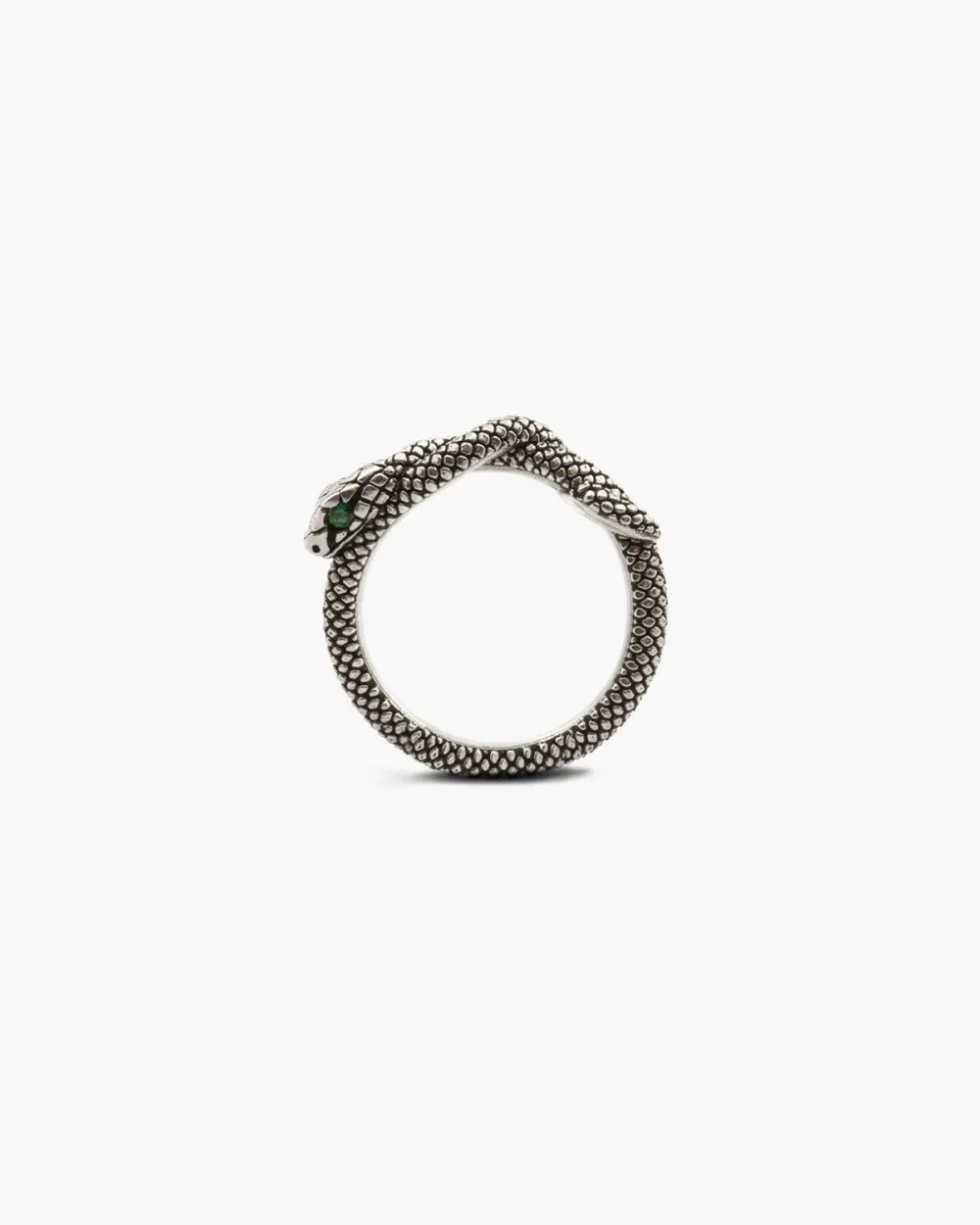 ANELLO FEDINA SERPENTE CON OCCHI CON BRILLANTI VERDI