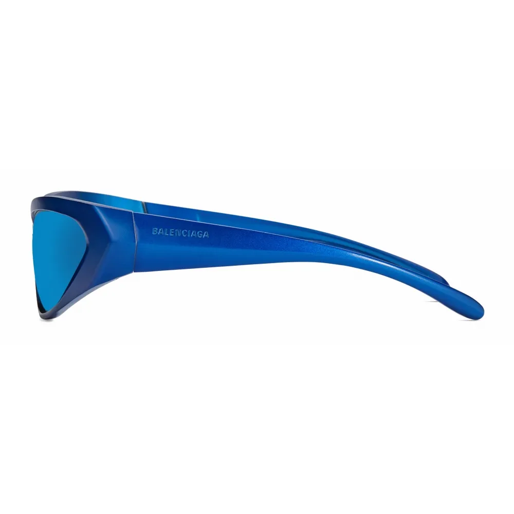 Balenciaga - Occhiali da Sole Metal Rectangle - Blu - Occhiali da Sole - Balenciaga Eyewear