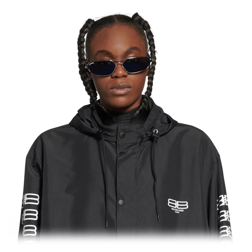 Balenciaga - Occhiali da Sole Stretch Oval - Blu - Occhiali da Sole - Balenciaga Eyewear