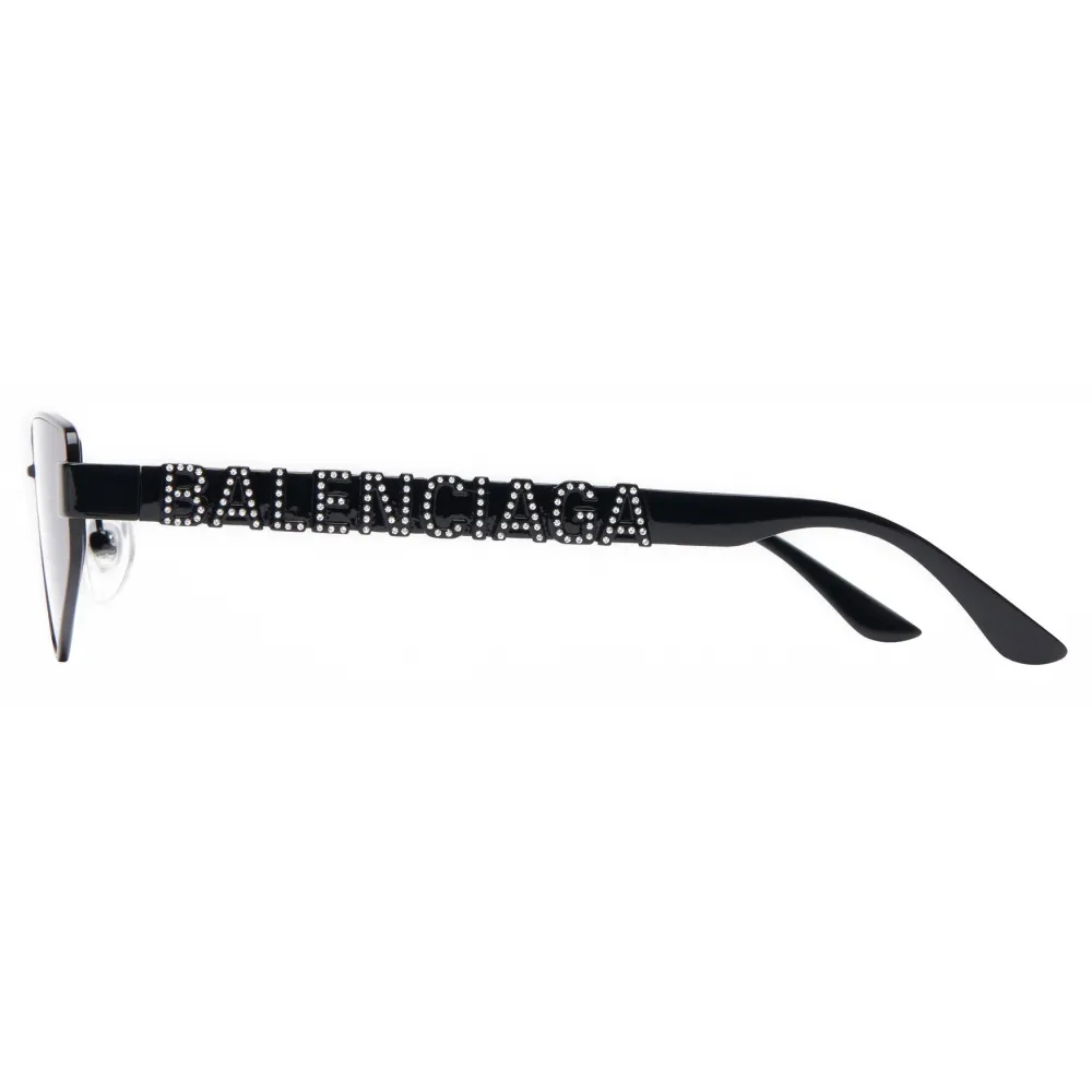 Balenciaga - Occhiali da Sole Typo Rectangle - Nero - Occhiali da Sole - Balenciaga Eyewear
