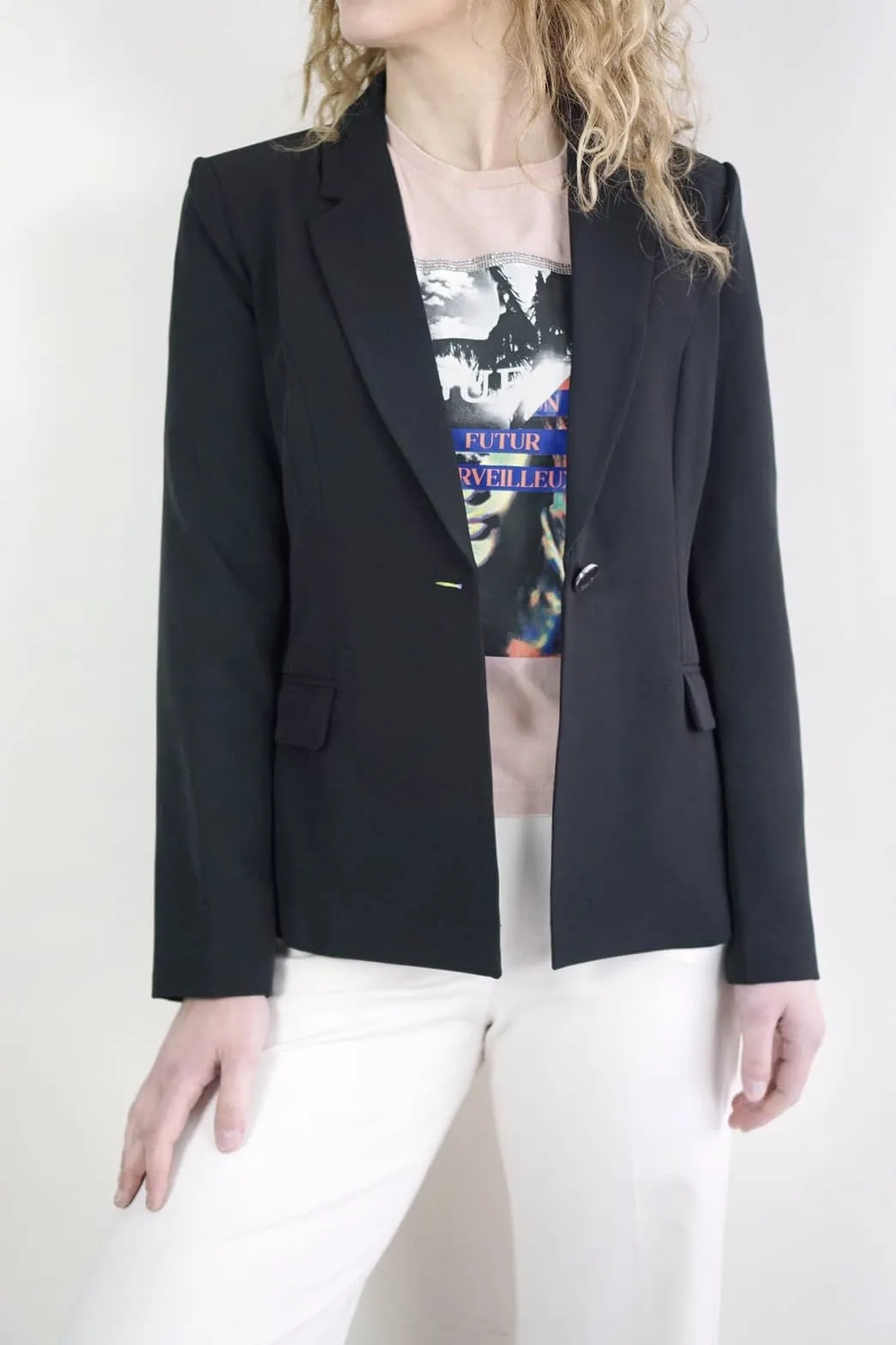 Blazer nero monopetto | Guess