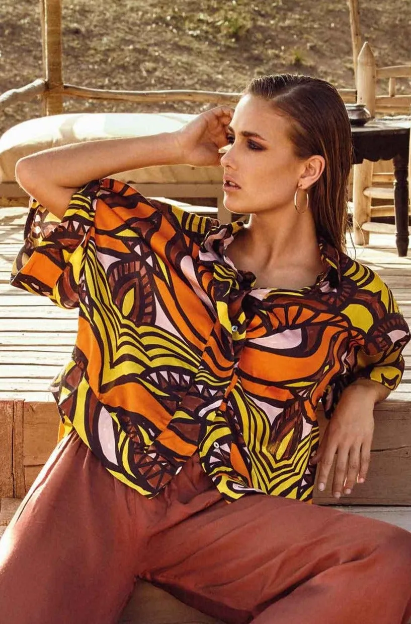 BLUSA FLORA LIME