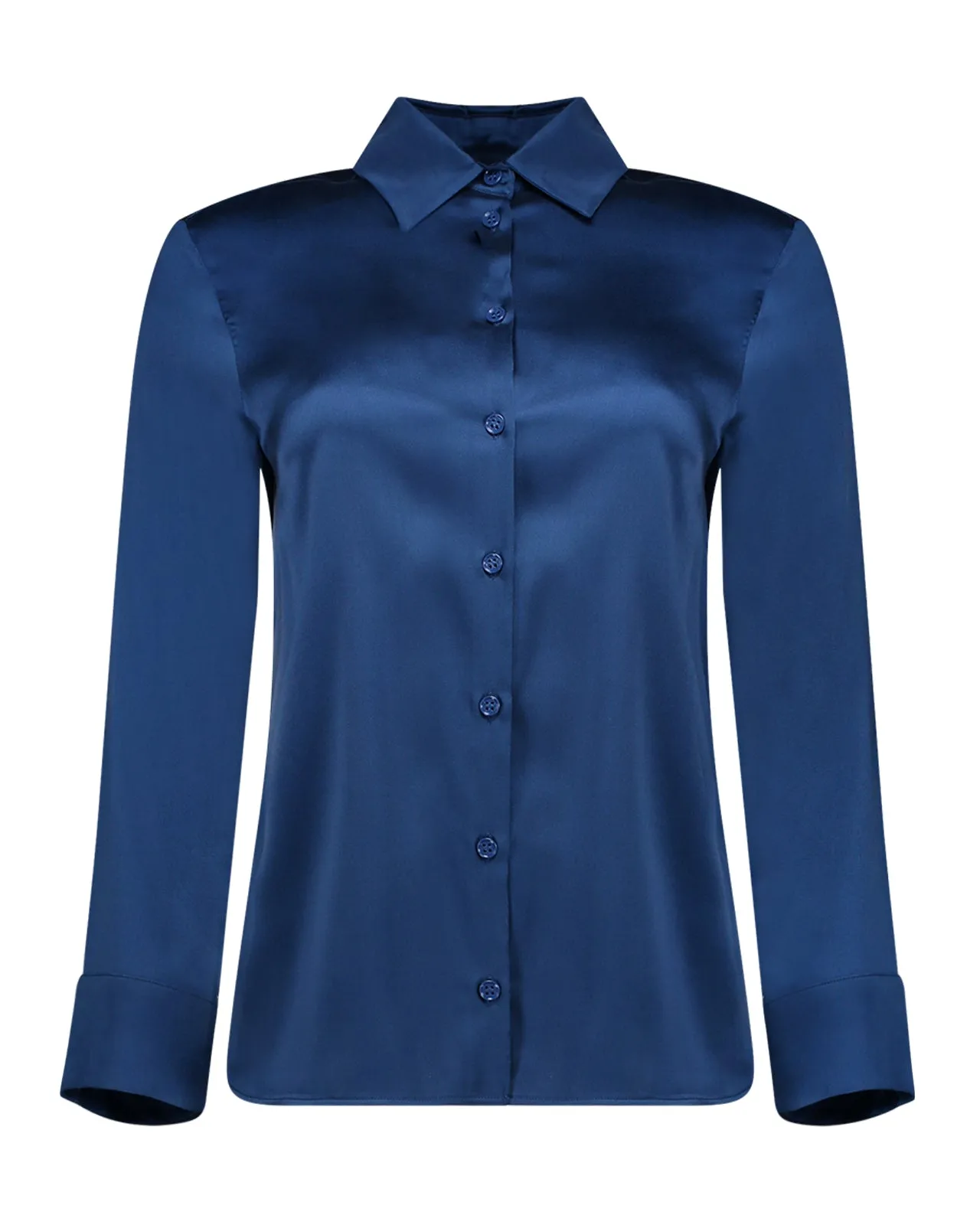 Camicia Ofridi seta bluette