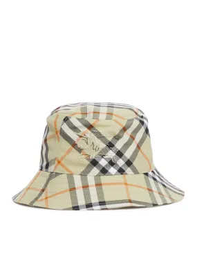 cappello con stampa check