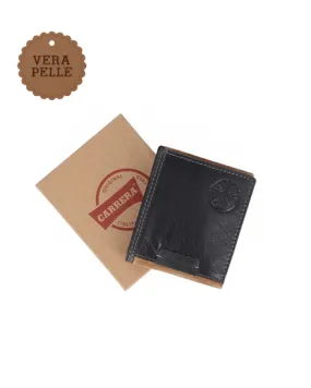 CARRERA - Portafoglio nero con logo da uomo in VERA PELLE                                            Previous productCARRERA - P