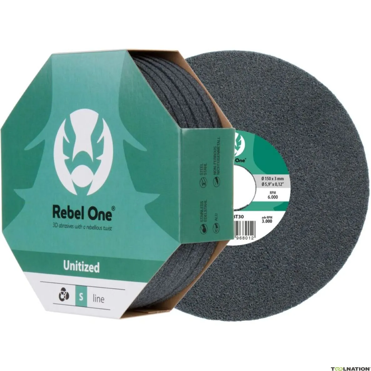 Cibo SA6T31 Rebel One S-line ruota abrasiva Ø150 x 6 x 25,4 - dens.6