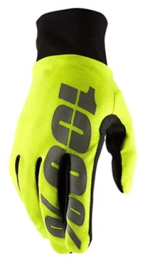 Coppia di guanti invernali 100% Hydromatic Giallo / Nero