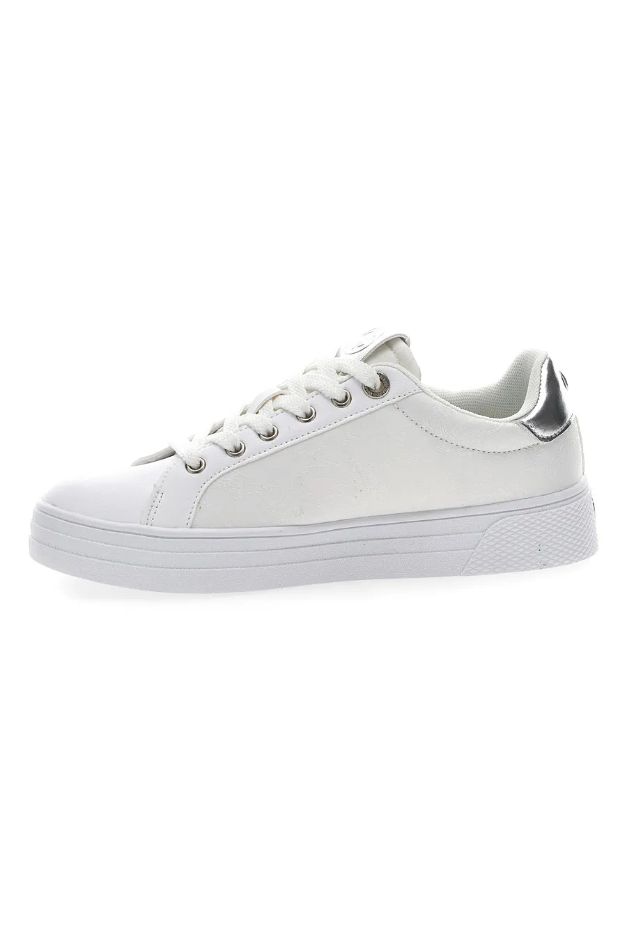   COVERI Sneakers Bianche Coveri Love LHT Nylon Metal