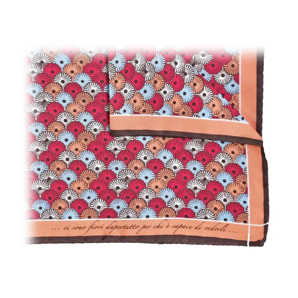 Fefè Napoli - Pochette Seta Vernissage Matisse Arancio - Pochette - Handmade in Italy - Luxury Exclusive Collection