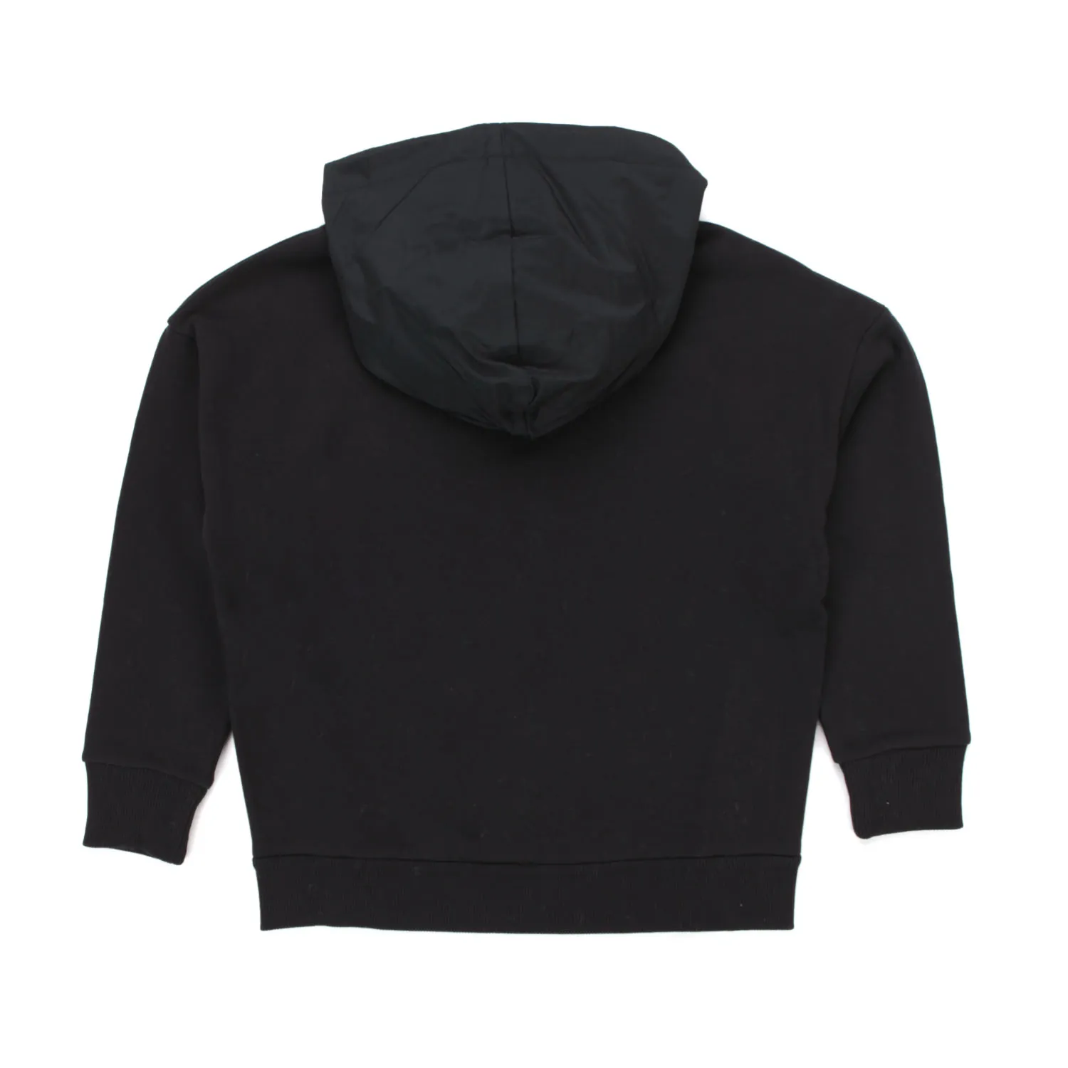 Felpa Nera Cappuccio Bambino Teen