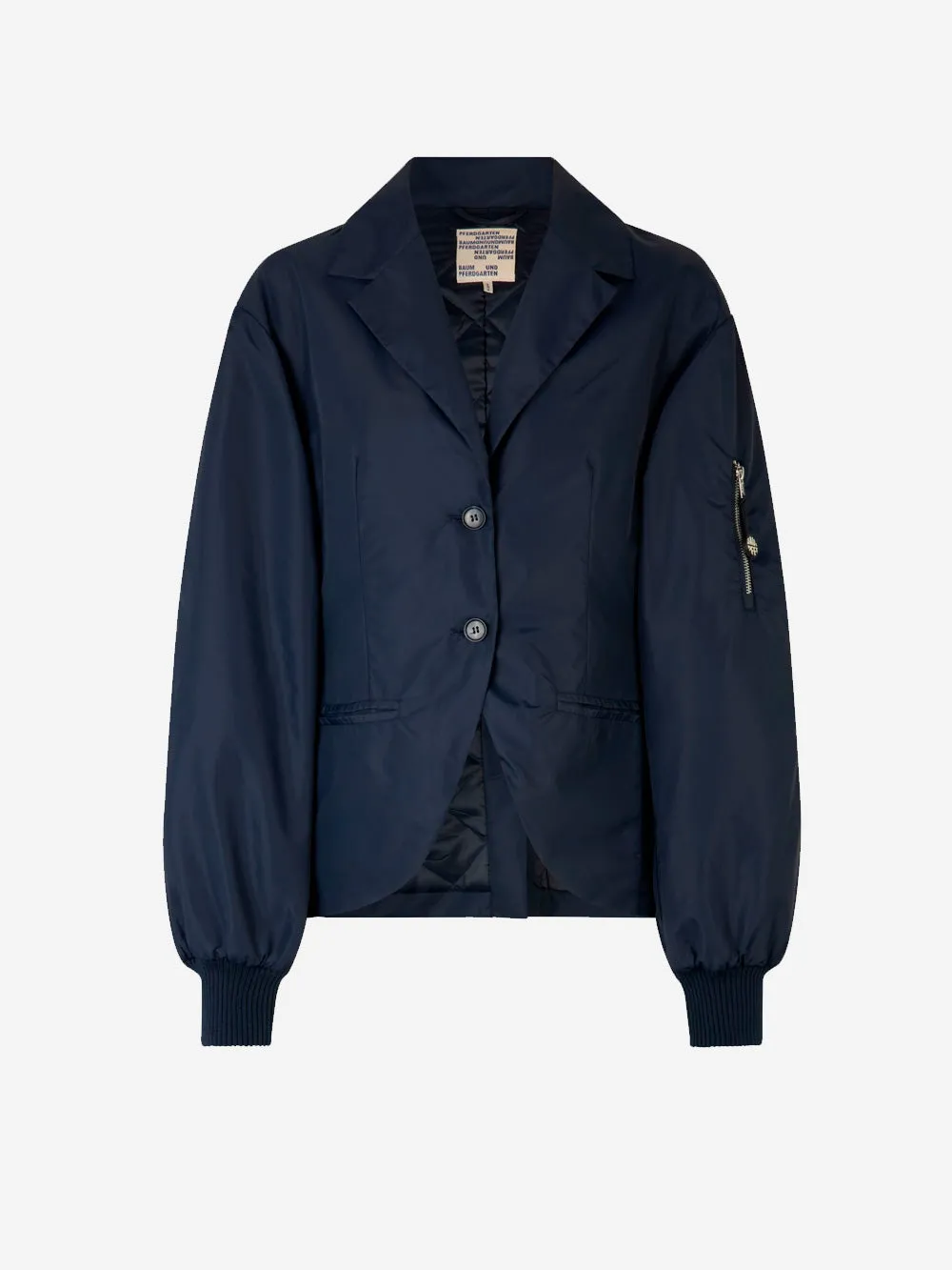 Giacca bomber con revers