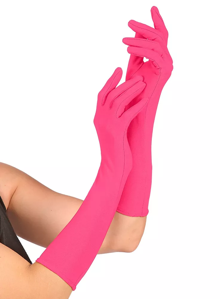 Guanti al neon rosa