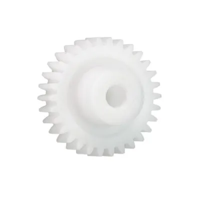 Ingranaggio cilindrico Igus, modulo 2, 17 denti, passo Ø 34mm, semigiunto Ø 17.5mm, foro Ø 8mm, in Iguform S270