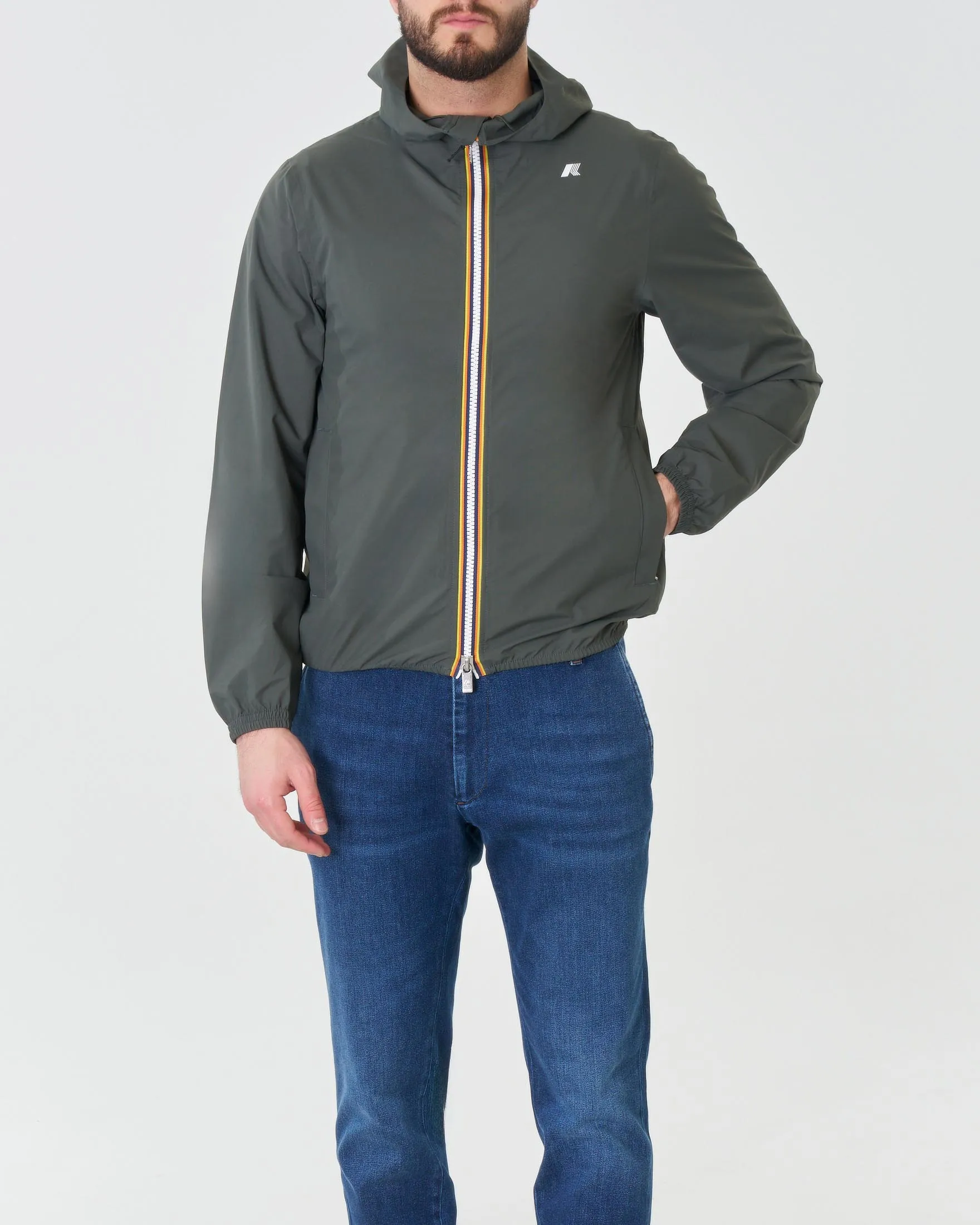 K-way Jack Stretch Dot verde militare
