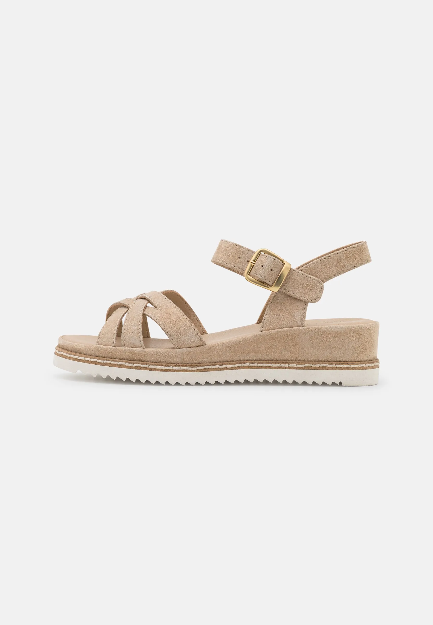LEATHER - Sandali con zeppa