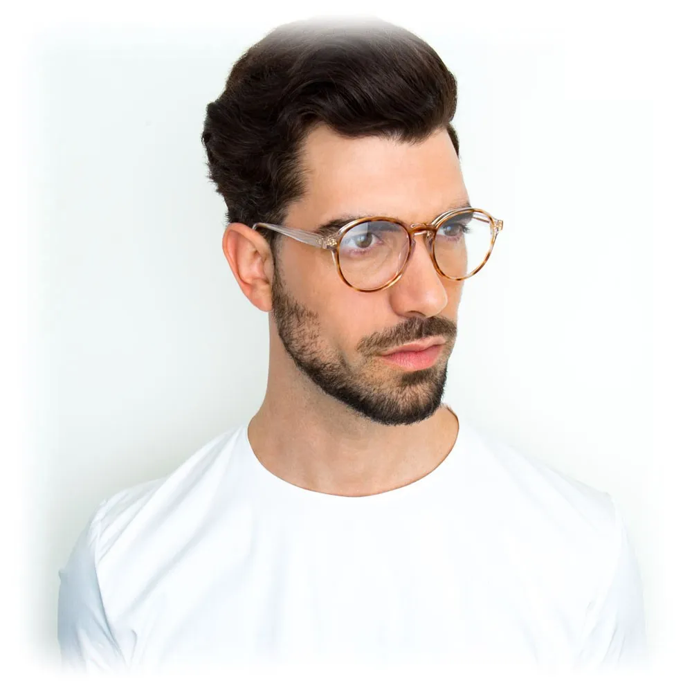Linda Farrow - Occhiali da Vista Ovali 40 C25 - Chiaro e Tartarugato - Linda Farrow Eyewear