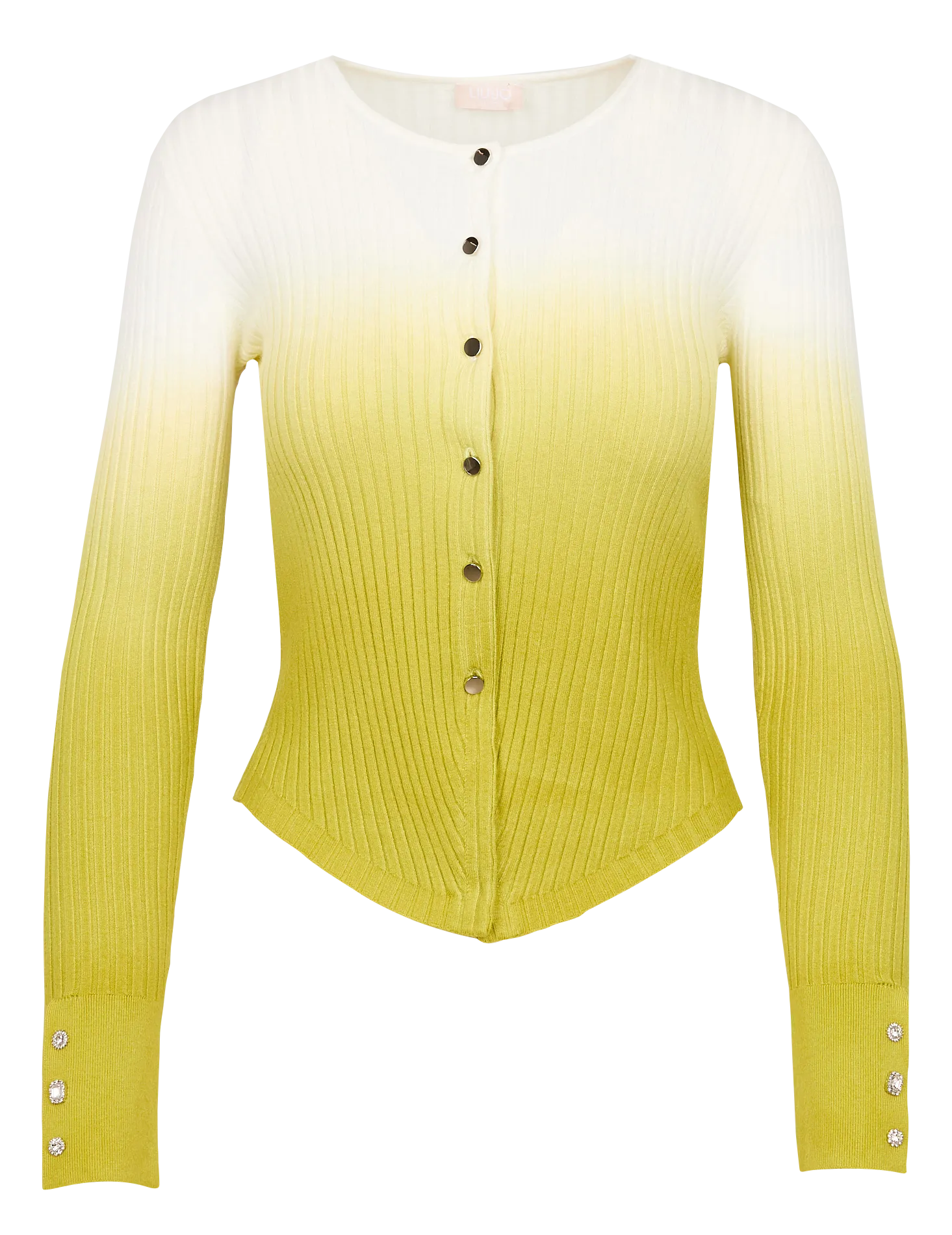  LIU JO   Gilet collo tondo tie and dye | Verde