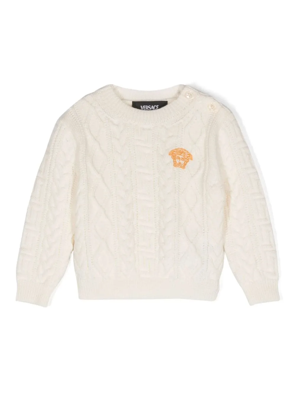 Maglione con ricamo Medusa