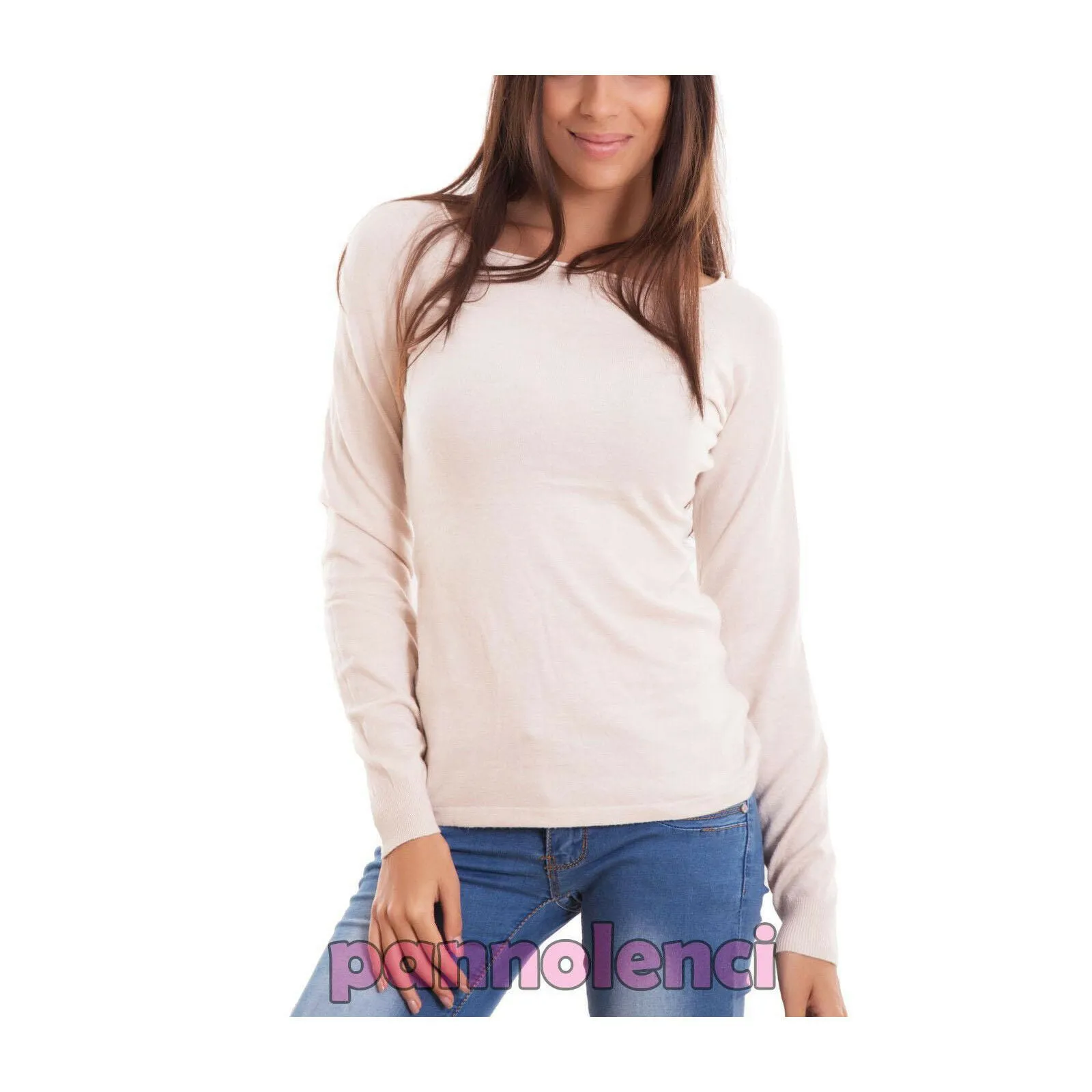 Maglione donna pullover scollo G152