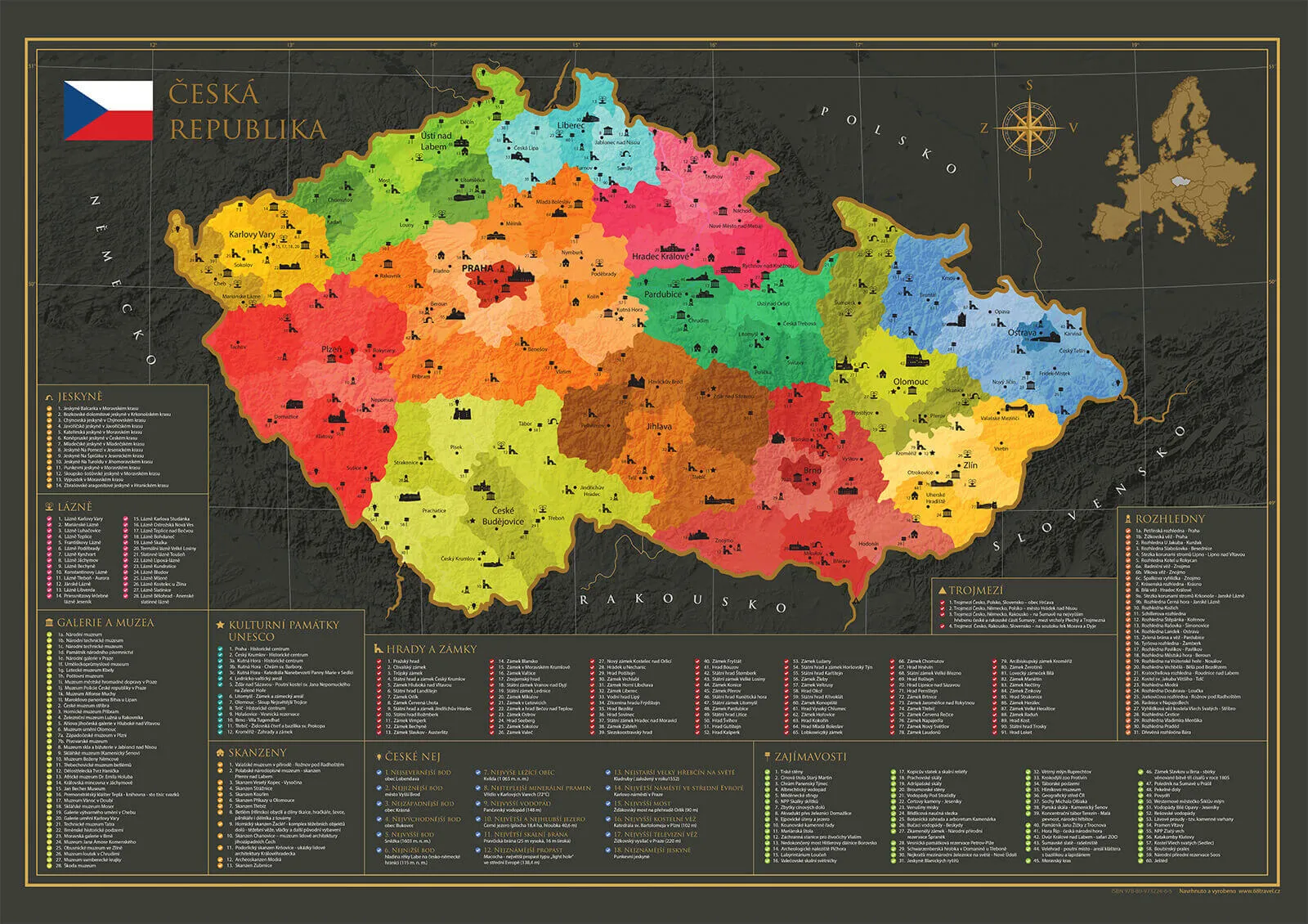 Mappa della Repubblica Ceca