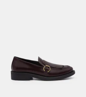 MOCASSINI PELLE BORDEAUX