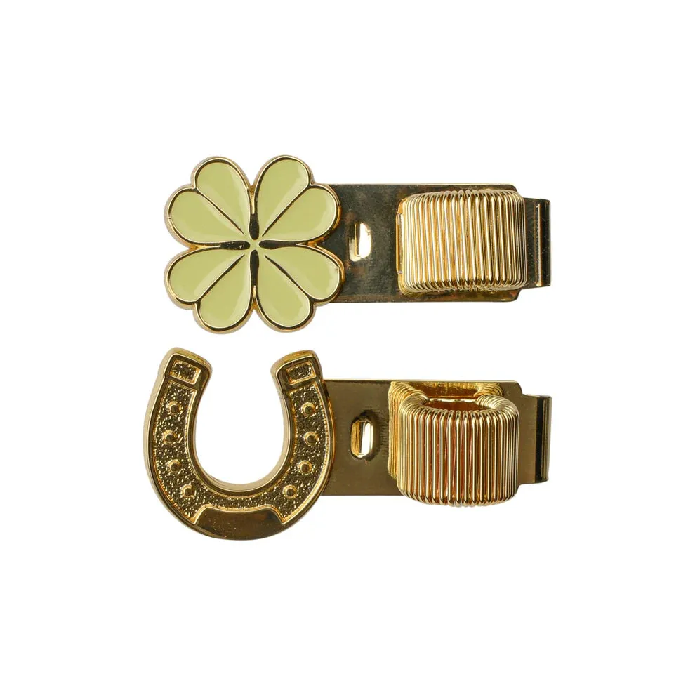 Pen Clip - Quadrifoglio e Ferro di cavallo