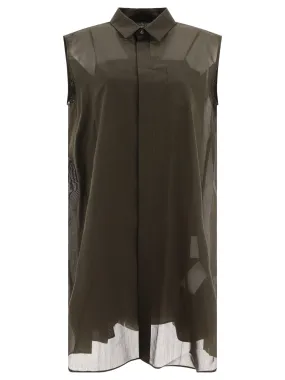 Sacai vedi attraverso l'abito da camicia