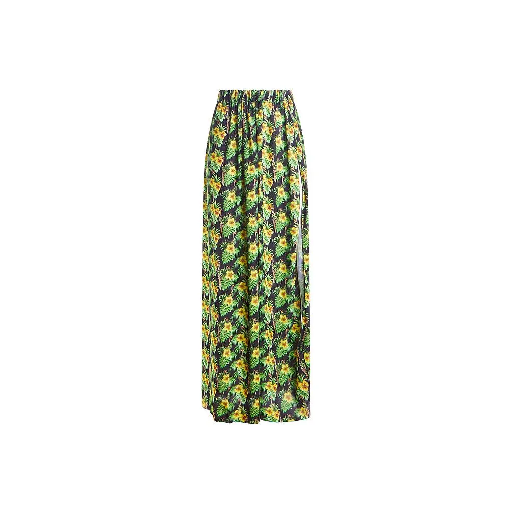 Skirt with high slit / Multicolor