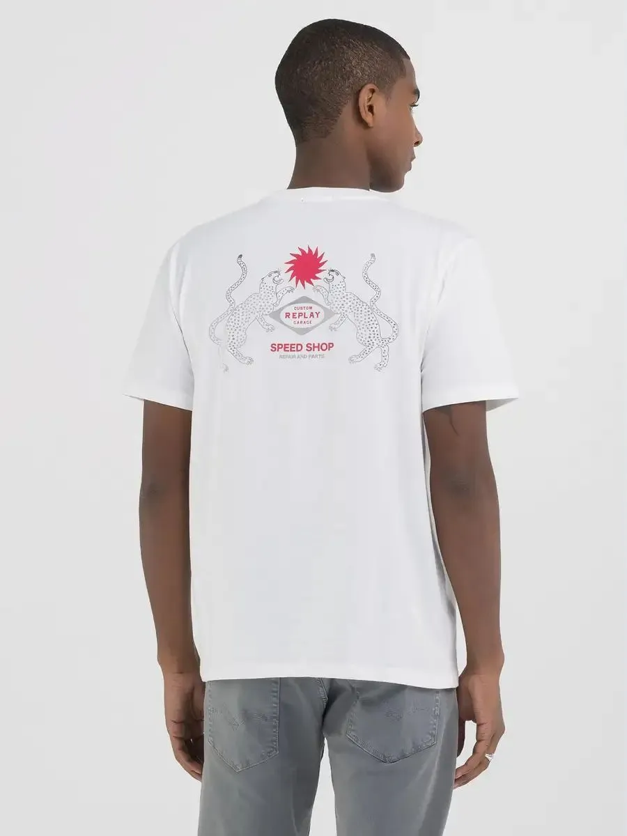 T-SHIRT Uomo REPLAY M6839.000.2660 011 WHITE