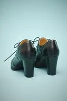 Tacchi chunky in pelle nera