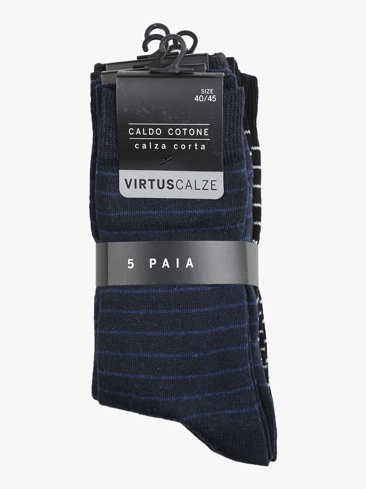 Virtus Chaussettes courtes pour hommes en coton chaud. Paquet de 5 paires
